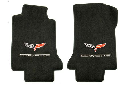 C6 Corvette 05-07E Lloyd Ultimat Floor Mats w/C6 Emblem & Corvette Script