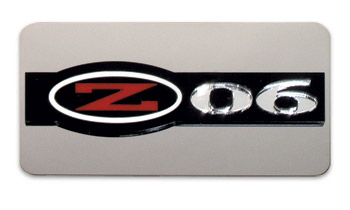 Exhaust Plate, Z06 Emblem Stainless Steel