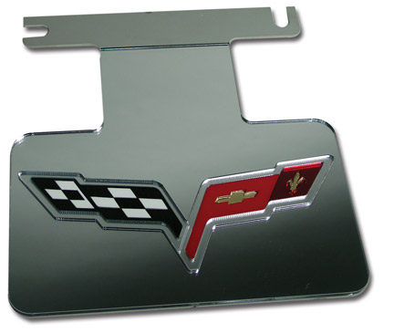 Exhaust Plate Stainless Steel & Acrylic with C6 Emblem
