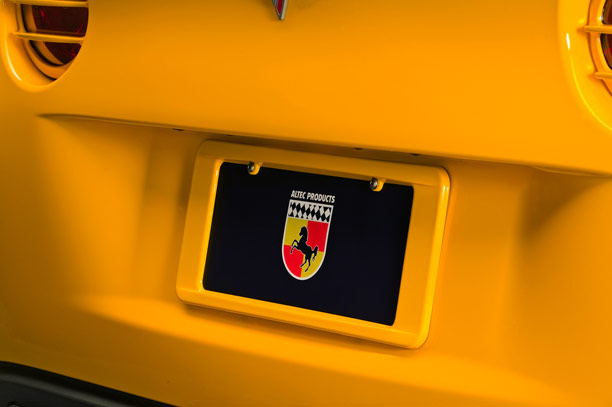 Altec C6 Corvette Rear License Plate Frame, Custom Paint Matched or Carbon Fiber Style
