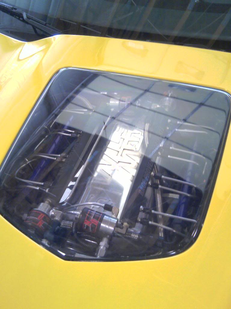 C6/ZR1 GM STYLE Replacement Polycarbonate Hood Window without Seal