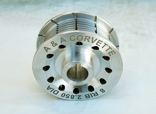 A&A Corvette 2.85" 8-Rib Supercharger Pulley