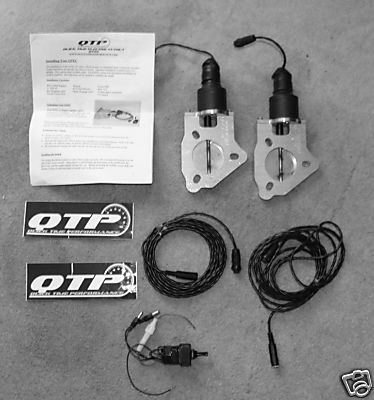 QTP Quick Time Electric Cutout Package Double 2.25" - DUAL Exhaust