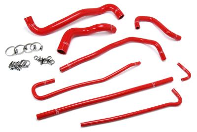 1997–2004 Chevy Corvette C5 LS1/LS6 5.7L Radiator & Heater Hose Kit, Red