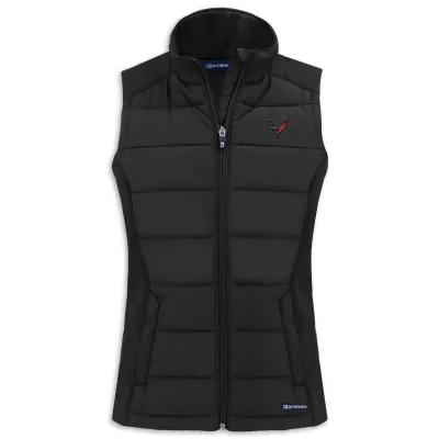 C8 Corvette Women's Soft Shell Vest - Black