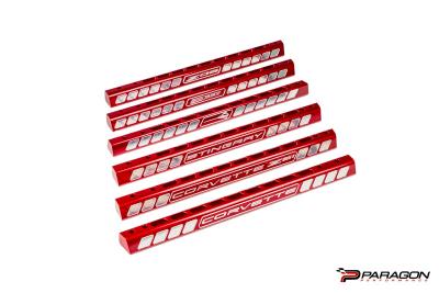 2020-27 C8 Corvette All Models Billet Strut Tower Support Bars, Red