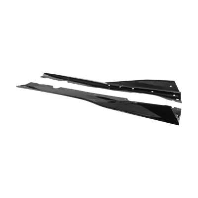 2020-Up Corvette C8 | 5VM 2Pcs Side Skirts Rocker Panel Glossy Black Finish