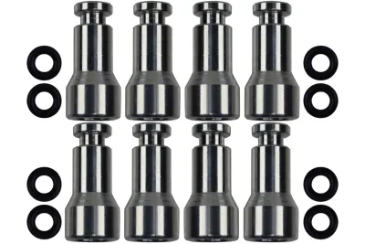 Ict Billet Aluminum Fuel Injector Spacer - GM LS-Series - Set of 8