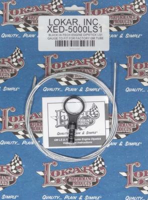 LOKAR Braided Stainless Engine Oil Dipstick - GM LS-Series - Aluminum