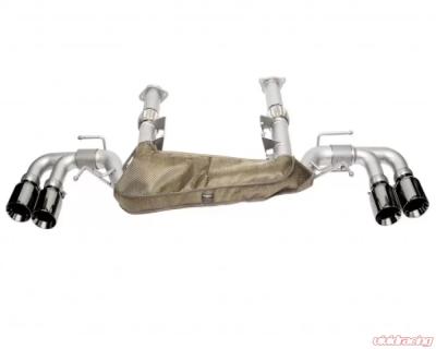Soul Performance Dual Wall 4-Inch Slash Cut Performance Rear Exhaust System Matte Black Chevrolet Corvette C8 2019-2024