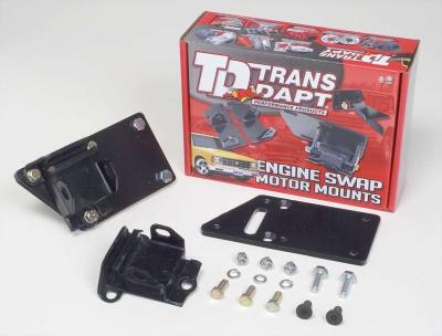 Trans-Dapt Bolt-On Motor Mount - LS-Series Engines to GM 3-Bolt - 1 in Offset