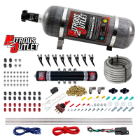 Nitrous Outlet 8 Cylinder 'Black Widow' Direct Port System - .122 Nitrous Soleno