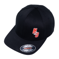 Nitrous Outlet Flex Fit Hat - Large/X-Large - Black/Traditional, 00-91027-L/XL