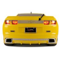 2010-2013 Camaro Trunk Lid Plate w-"SS" Carbon Fiber inlay(Polished)