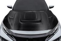 2017-2021 Honda Civic TypeR Carbon Creations Volt Hood - 1 Piece