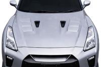 2017-2023 Nissan GT-R R35 Duraflex TS-1 Hood - 1 Piece