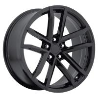 (1)20x11 Rear +43 - ZL1 Camaro Reproduction Wheels - Gloss Black