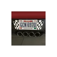 C7 Corvette Stingray Frame Checkered Flag Style, Custom Paint Matched