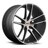 RS (2)2x8.5"/ (2)20"x10" - Niche Enyo Camaro Wheels - Black-Machined