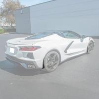 EOS C8 Corvette Stingray XL Extended Splash Guard - Carbon Fiber