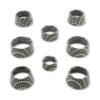 2016+ Camaro Interior Trim Ring Knob Covers - Billet Hydro Carbon Fiber