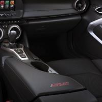 6th Gen Camaro Console Lid in "SS" Script - Jet Black