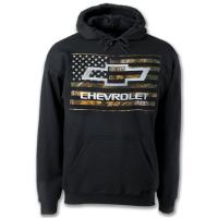 Chevy Bow Tie Camo Hooded Sweat Shirt