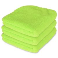 Liquid X Premium Terry Microfiber Detailing Towels, Lime Green - 16"x16"