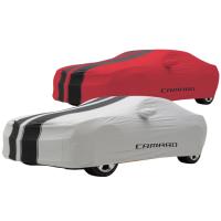 2010-2015 Camaro GM Outdoor Car Cover with Black Stripes : Grey or Red