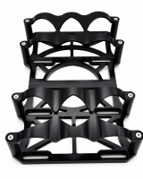 Granatelli (2) 6 Volt OPTIMA Battery Tray SET Black - 452201B