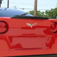 Corvette Custom Painted Rear Spoiler, Brake Light Housing Z06 Style 2005-2013 C6, Z06, Grand Sport