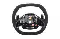 C8 Corvette Suede Steering Wheel, Gray Stitching & Black Stripe (Heated)