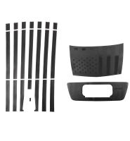 25-27+ C8 Corvette ZR1 Black American Flag Decal Package (Convertible) - General