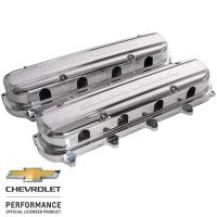 Billet Specialties Stainless Hardware Valve Cover - Chevrolet Script Logo - Pair