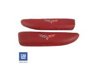 C6 2005-2013 Chevrolet Corvette Embroidered Leather Door Armrest Pads - CA