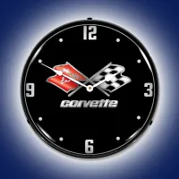 C3 Corvette LED Clock 14"