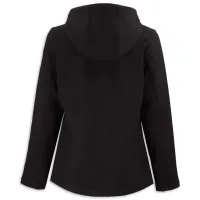 C8 Corvette Women's Soft Shell Hooded Jacket Black/Pure Slate