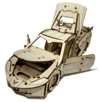 C8 Corvette Snap Together Wood Model