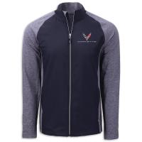 C8 Corvette Cutter & Buck Eco Jacket - Navy Heather/Navy
