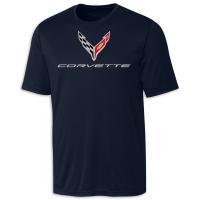 C8 Corvette Performance T-Shirt - Navy UPF 50+