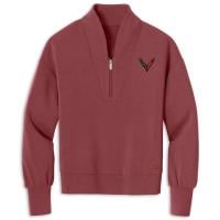 Corvette Women's Quarter-Zip Soft Ruby