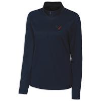 C8 Corvette Performance Women's Half-Zip - Dark Navy Moisture Wicking UPF 50+