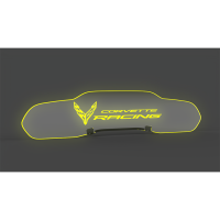 EOS WindRestrictor® C8 Coupe Rear Add On Glow - Flag + Corvette Racing, Yellow