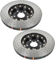 20-26+ Corvette C8 Z51 T3 5000 2-Piece Front Rotors (Drilled & Dimpled)(Includes