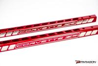2020-27 C8 Corvette All Models Billet Strut Tower Support Bars, Red