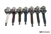 2020-27 C8 Corvette All Models Seat Belt Replacements, OEM Argon (Orange)