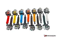 2020-27 C8 Corvette All Models Seat Belt Replacements, OEM Argon (Orange)