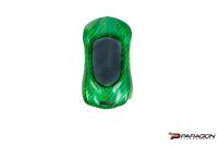 2020-27 C8 Corvette All Models Carbon Fiber Key Cover Car Shape, Green