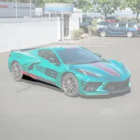 2020-Up Corvette C8 | 5VM 2Pcs Side Skirts Rocker Panel Glossy Black Finish