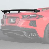 2020-Up Corvette C8 Z51 Facelifted Rear Trunk High Wing Spoiler, Matte Black